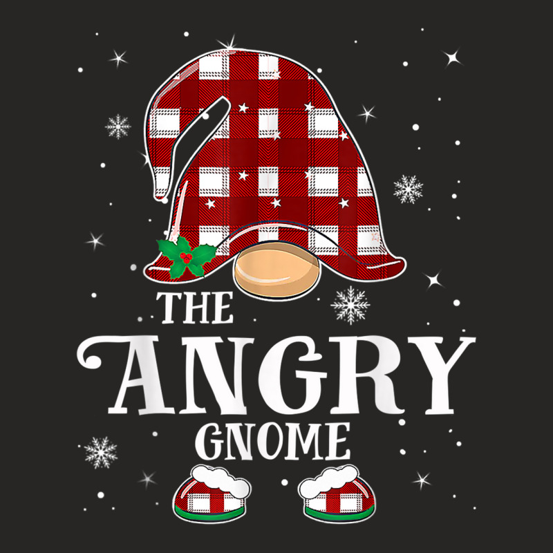 Angry Gnome Matching Family Group Christmas Party Ladies Fitted T-Shirt by Fashporium | Artistshot