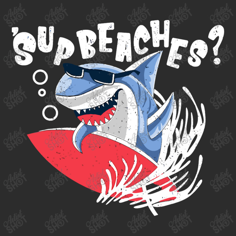 Sup Beaches Funny Shark Summer Beach Exclusive T-shirt by nokwqaart | Artistshot