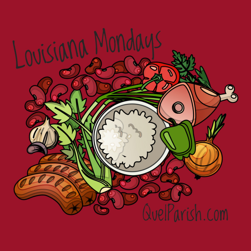 Louisiana Mondays Mean Red Beans And Rice Girl Drawstring Bags | Artistshot