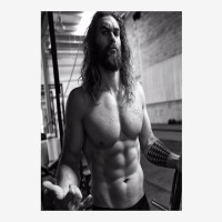 Jason Momoa Shirtless Drawstring Bags | Artistshot