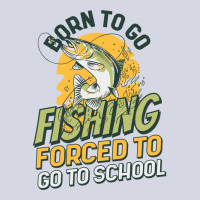 Born To Go Fishing Forced To Go To School Funny Fi Fleece Short | Artistshot