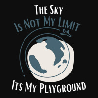 The Sky Is Not My Limit Its My Playground 80s Crop Top | Artistshot