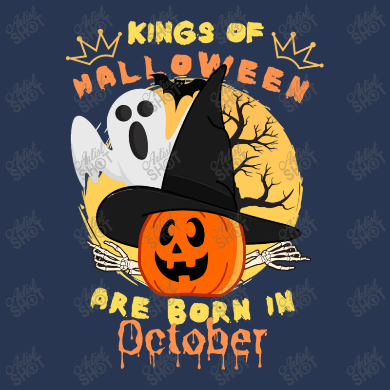 Kings Of Halloween Are Born In October Men Denim Jacket | Artistshot