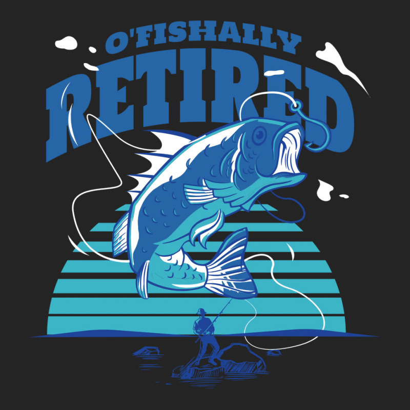 Fisher Ofishally Retired Retirement Fishing Vintag 3/4 Sleeve Shirt | Artistshot