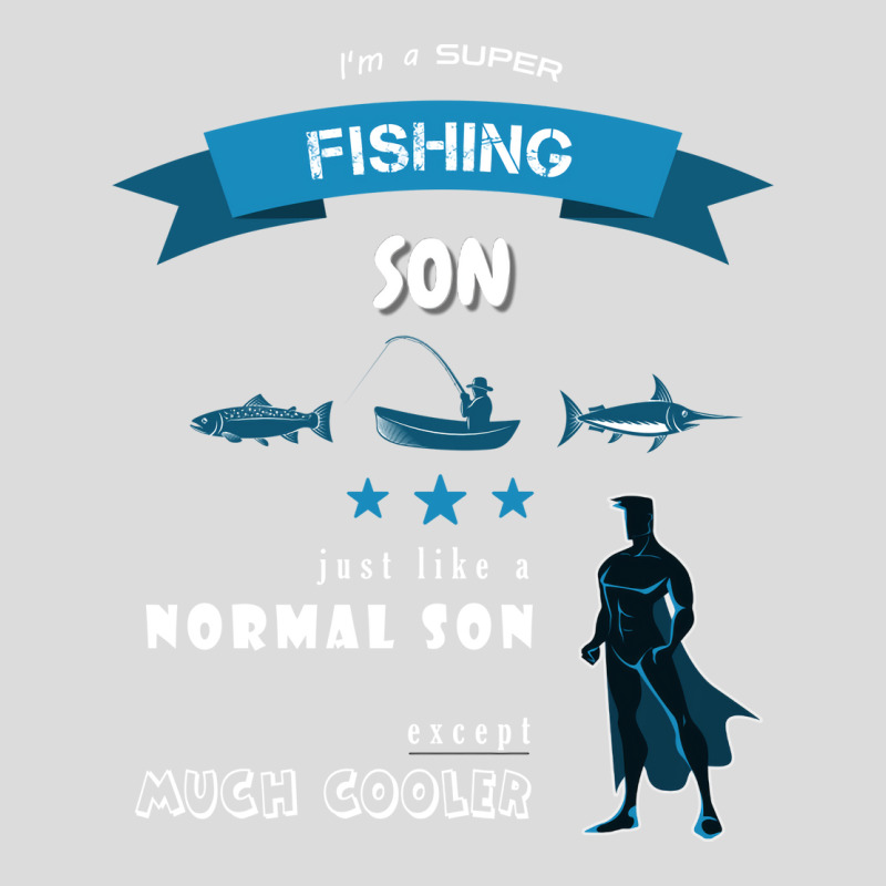 Im A Super And Awesome Fishing Son Cute Men's Polo Shirt by zydravidic2 | Artistshot