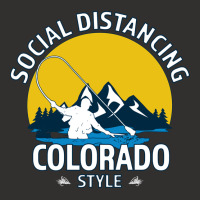 Social Distancing Colorado Style Fly Fishing  Grea Champion Hoodie | Artistshot