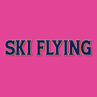 Ski Flying Blue T-shirt | Artistshot