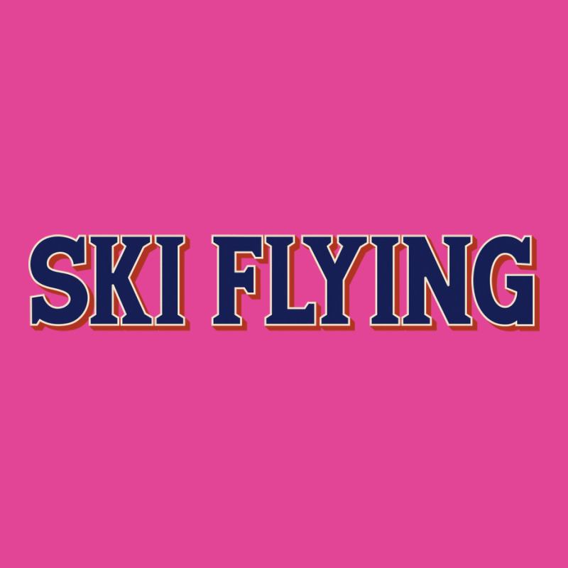 Ski Flying Blue T-shirt | Artistshot