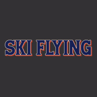 Ski Flying Blue Vintage Hoodie | Artistshot