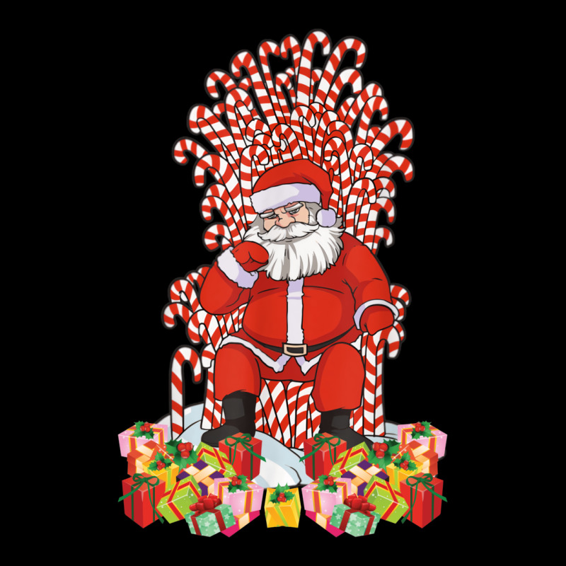 Santa Candy Cane Throne Christmas Santa Fleece Short | Artistshot