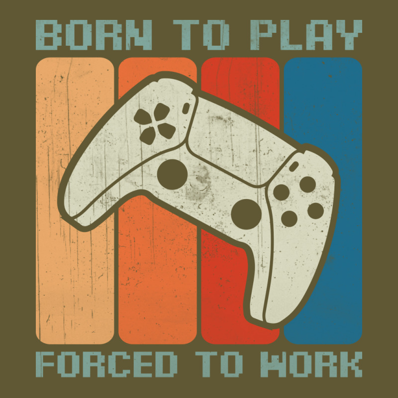 Born To Play Forced To Work Gaming Hipster (1) Vintage Short by afaduhomoh8 | Artistshot