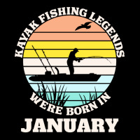 Kayak Fishing Legends Were Born January Cool Lightweight Hoodie | Artistshot