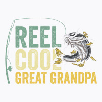 Reel Cool Great Grandpa Fisherman Fishing Stars T-shirt | Artistshot