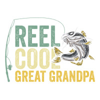 Reel Cool Great Grandpa Fisherman Fishing Stars V-neck Tee | Artistshot