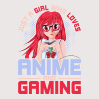 Just A Girl Who Loves Anime And Gaming Music Pocket T-shirt | Artistshot