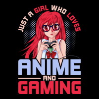 Just A Girl Who Loves Anime And Gaming Music Zipper Hoodie | Artistshot