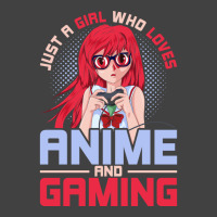 Just A Girl Who Loves Anime And Gaming Music Vintage T-shirt | Artistshot