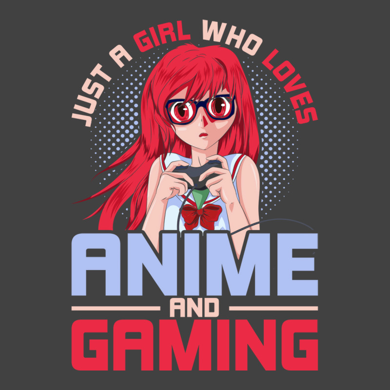 Just A Girl Who Loves Anime And Gaming Music Vintage T-Shirt by inkidimerk | Artistshot