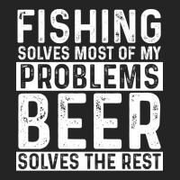 Fishing Fishing Solves Most Of My Problems Beer So 3/4 Sleeve Shirt | Artistshot