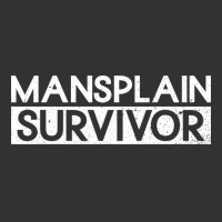 Mansplain Survivor Feminism Feminist Womens Rights Vintage Hoodie And Short Set | Artistshot