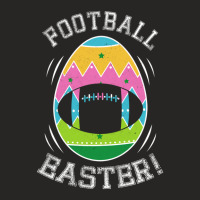 Distressed Egg Football Player Lover Happy Easter  Ladies Fitted T-shirt | Artistshot