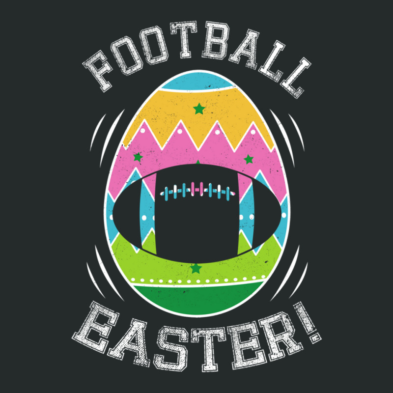 Distressed Egg Football Player Lover Happy Easter  Women's Triblend Scoop T-shirt by DIANECULERIE | Artistshot