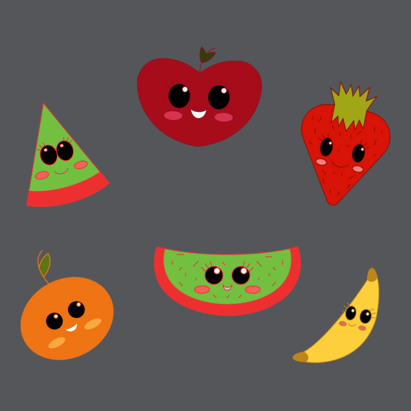 Adorable Smiling Fruits Music Ladies Fitted T-Shirt by calledafgharx | Artistshot