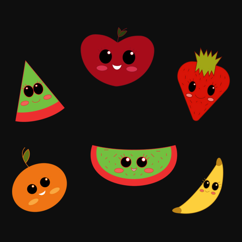 Adorable Smiling Fruits Music Crop Top by calledafgharx | Artistshot