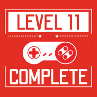 Level 11 Complete 11th Birthday Year Old Gamer Gif Graphic T-shirt | Artistshot