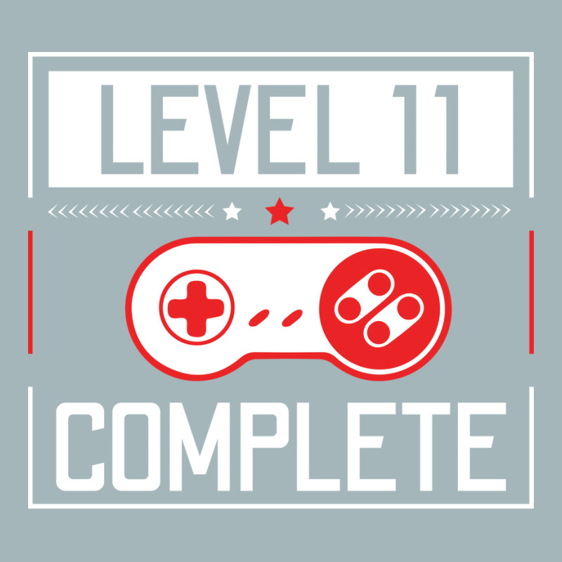 Level 11 Complete 11th Birthday Year Old Gamer Gif Unisex Sherpa-lined Denim Jacket | Artistshot