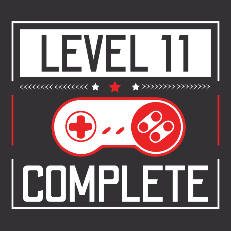 Level 11 Complete 11th Birthday Year Old Gamer Gif Vintage Hoodie And Short Set | Artistshot