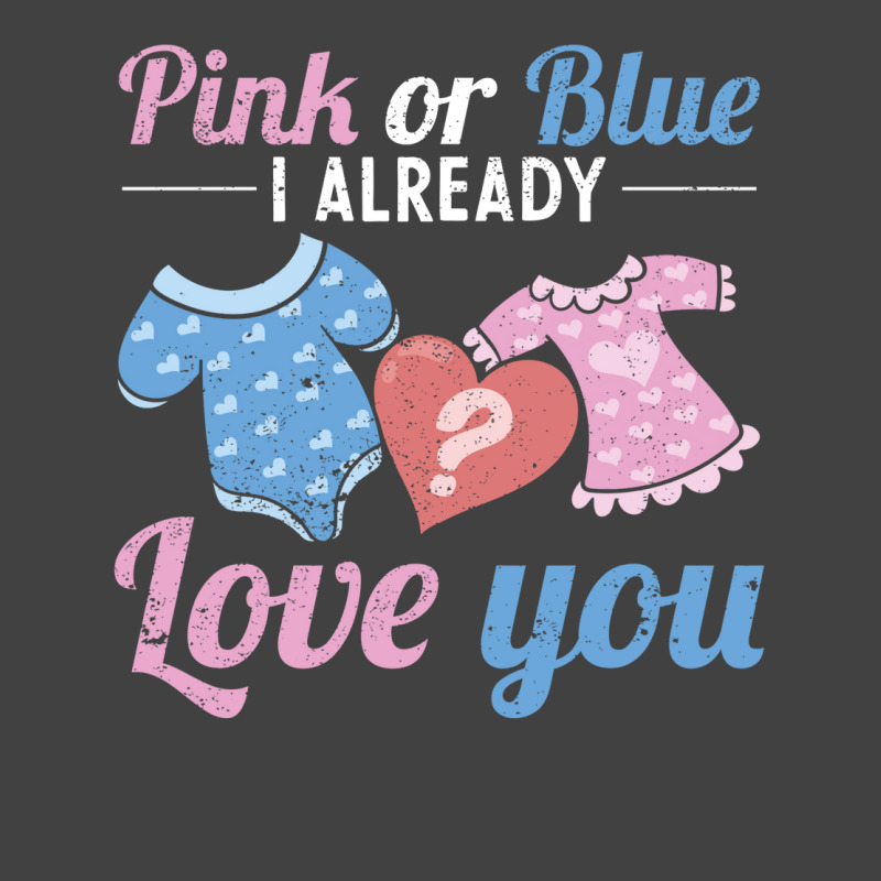 Gender Announcement Pink Or Blue Gender Reveal Gif Vintage T-shirt | Artistshot