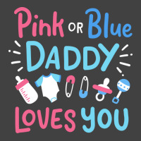 Gender Reveal Daddy Father Pink Or Blue Gift Vintage T-shirt | Artistshot