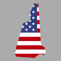 New Hampshire Map Silhouette Filled With Us Flag O T-shirt | Artistshot