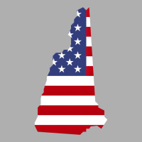 New Hampshire Map Silhouette Filled With Us Flag O Exclusive T-shirt | Artistshot