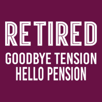 Retired Goodbye Tension Hello Pensiyon Crew Socks | Artistshot