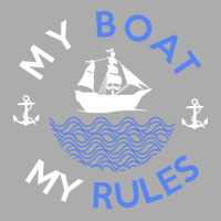 My Boat My Rules Fishing Sailing Yacht Ship Captai Men's T-shirt Pajama Set | Artistshot