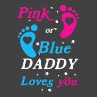 Pink Or Blue Daddy Loves You Gender Nature Vintage T-shirt | Artistshot