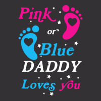 Pink Or Blue Daddy Loves You Gender Nature Vintage Hoodie And Short Set | Artistshot