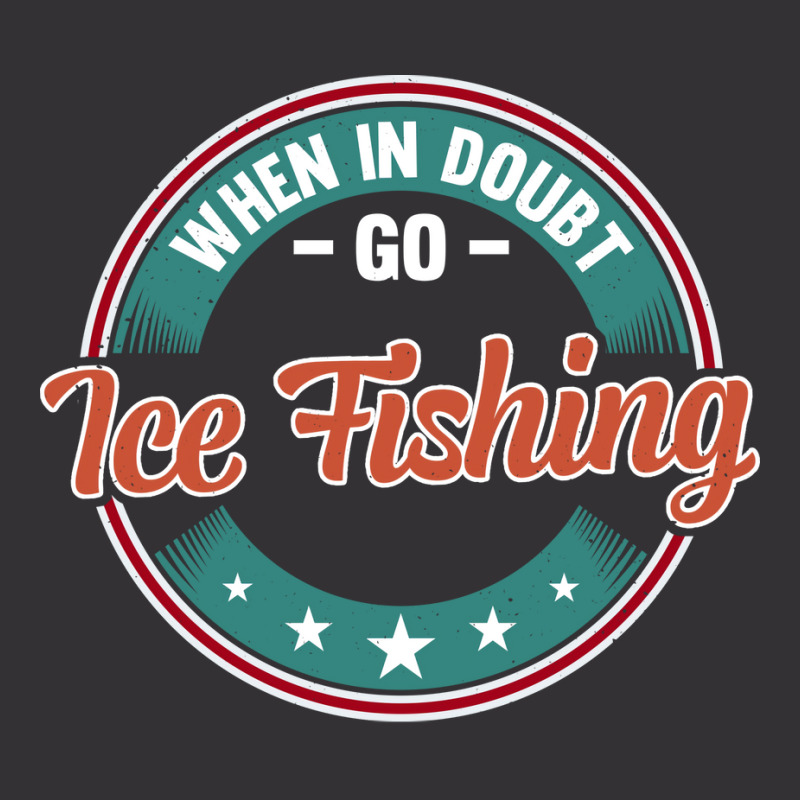 When In Doubt Go Ice Fishing Boy Vintage Hoodie And Short Set | Artistshot