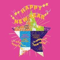 Patchwork New Year Lettering Design T-shirt | Artistshot