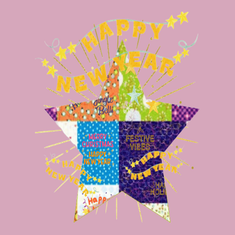 Patchwork New Year Lettering Design Classic T-shirt | Artistshot