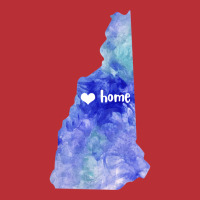 New Hampshire Usa Map Watercolor Blue Nh Watercolo T-shirt | Artistshot