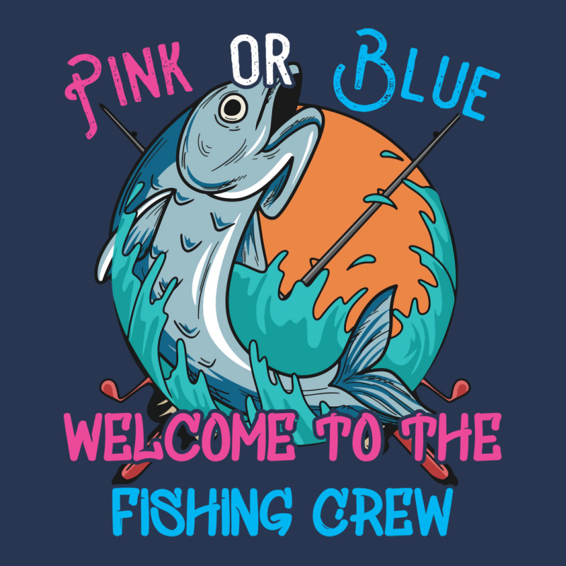 Gender Reveal Fishing Design For A Fishermen Funny Men Denim Jacket | Artistshot