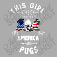 This Girl Runs On America And Pugs Dog American Flag Patriotic 4th Of Men's T-shirt Pajama Set | Artistshot