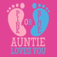 Gender Reveal Auntie Pink Or Blue Nostalgia T-shirt | Artistshot