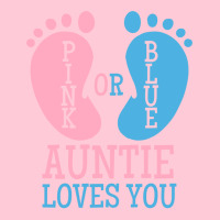 Gender Reveal Auntie Pink Or Blue Nostalgia Graphic T-shirt | Artistshot