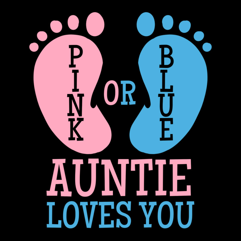 Gender Reveal Auntie Pink Or Blue Nostalgia Zipper Hoodie | Artistshot