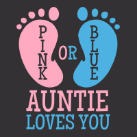 Gender Reveal Auntie Pink Or Blue Nostalgia Vintage Hoodie And Short Set | Artistshot