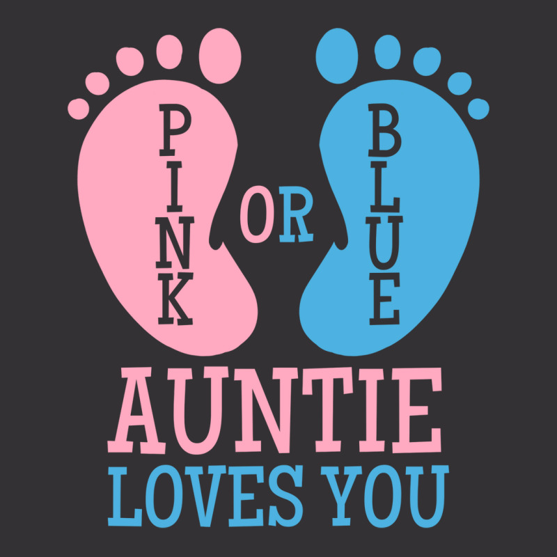 Gender Reveal Auntie Pink Or Blue Nostalgia Vintage Hoodie And Short Set | Artistshot